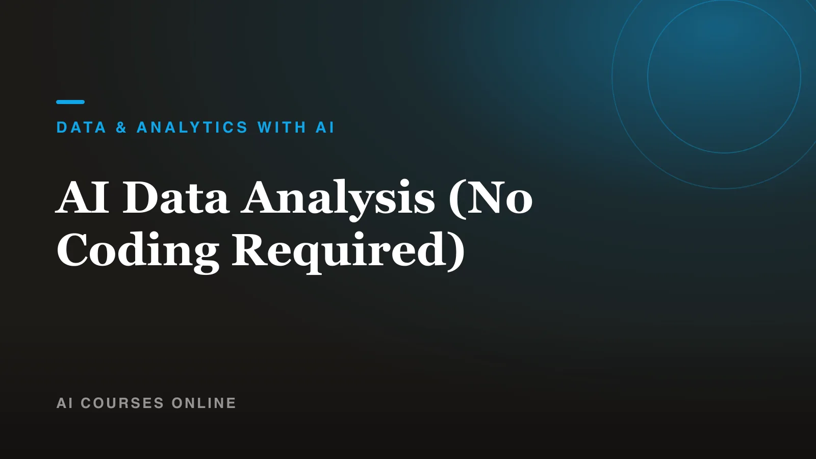 AI Data Analysis (No Coding Required)