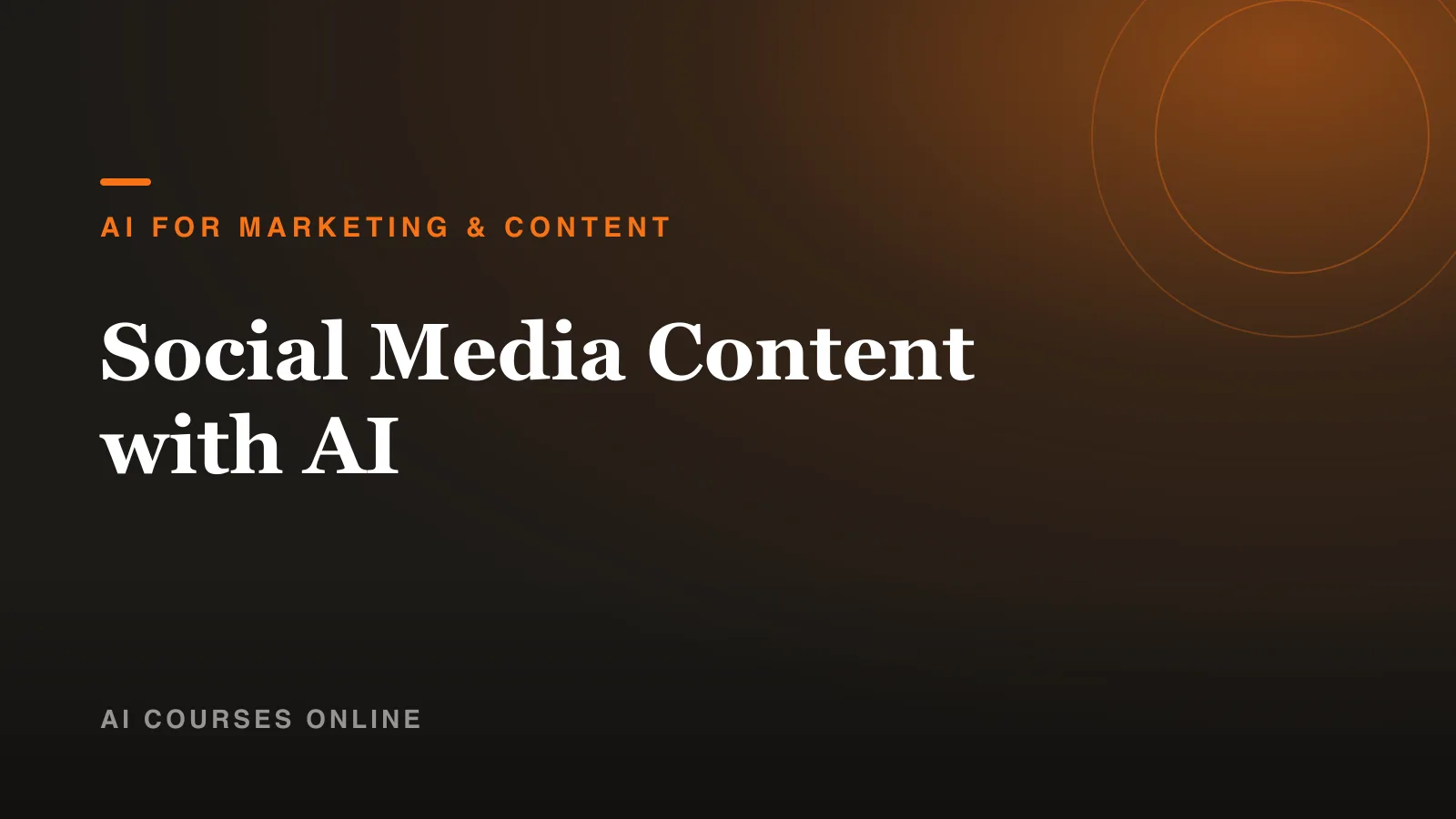 Social Media Content with AI