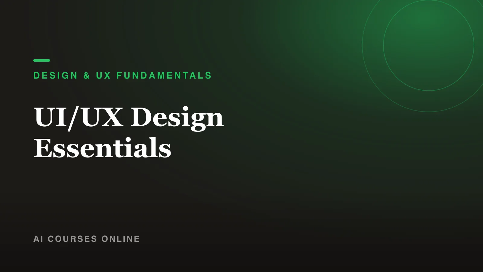 UI/UX Design Essentials
